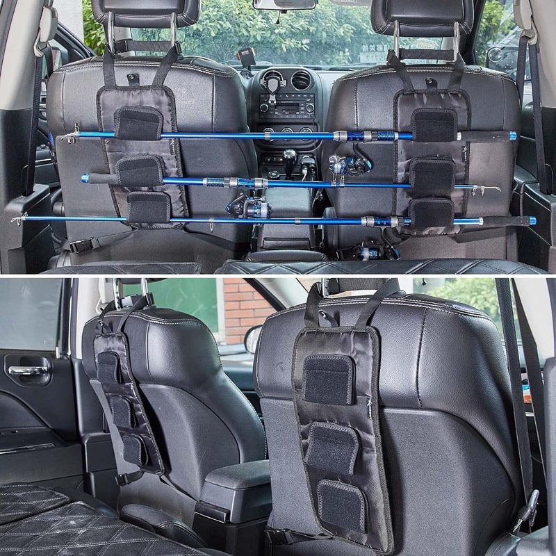 TRINKA Fishing Rod Carrier, Pole Holder for Vehicle/Ship Rear Seats, Car, SUV, Wagons, Vans - Image 1